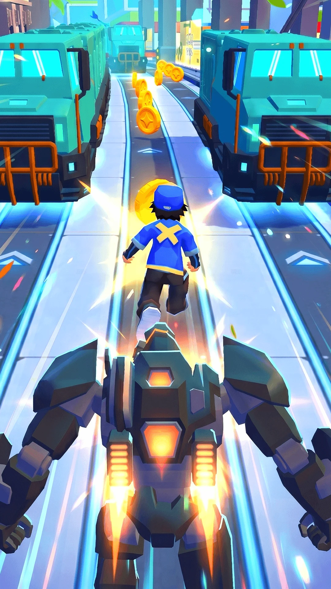 Jet Bot: Transform Runner screenshot